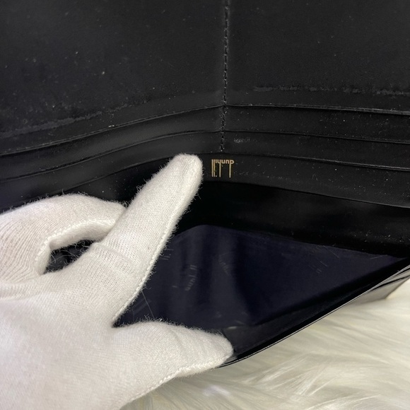DUNHILL long calf leather men's wallet in black - Picture 12 of 14